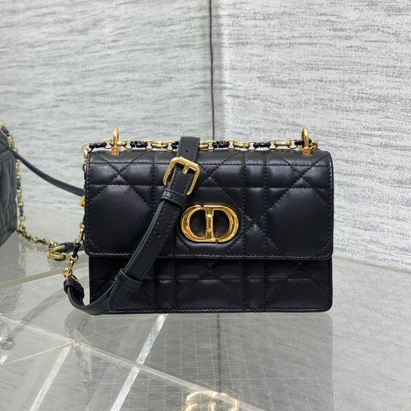 CD Miss Caro 17 Borsa in pelle di vitello nera 226490