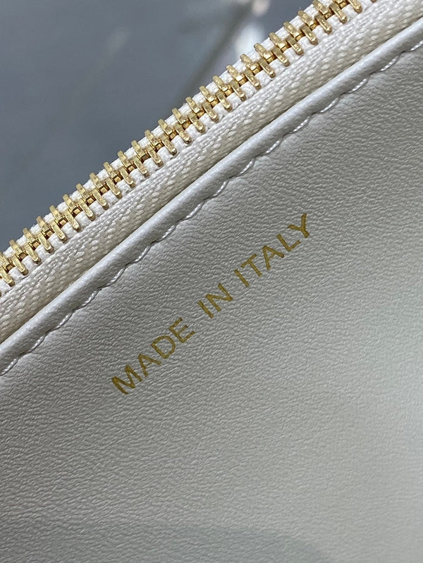 CD Miss Caro 17 Bag Pelle di vitello bianca 226494