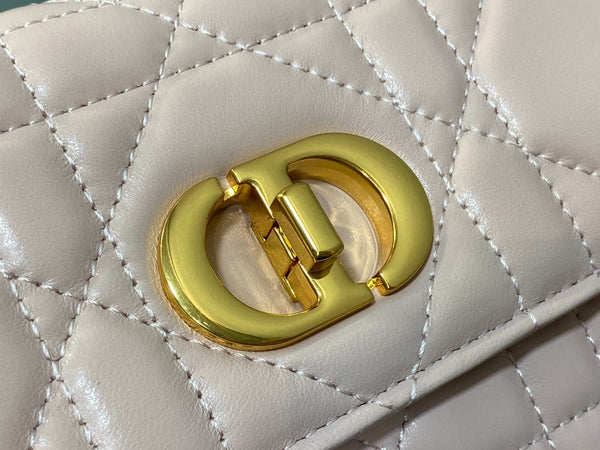 BORSA MISS CARO CON MANICO SUPERIORE 24 IN PELLE DI AGNELLO MACROCANNAGE ROSA PALLIDO