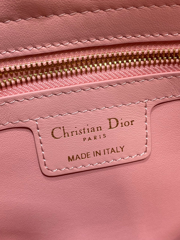 Dior 2025 Bow Bag 28cm Cuir Rose 272507