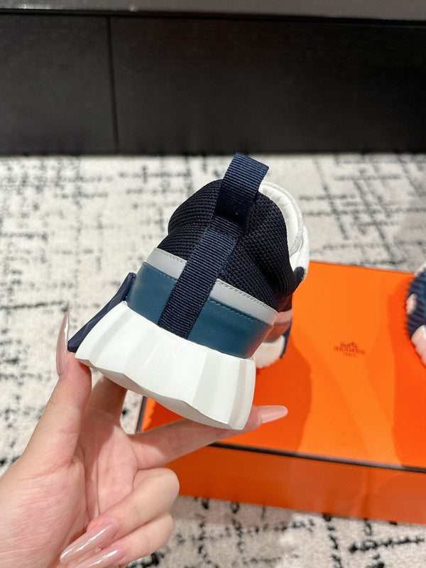 HM Sneaker In Charcoal Blue Mesh Fabric 985314