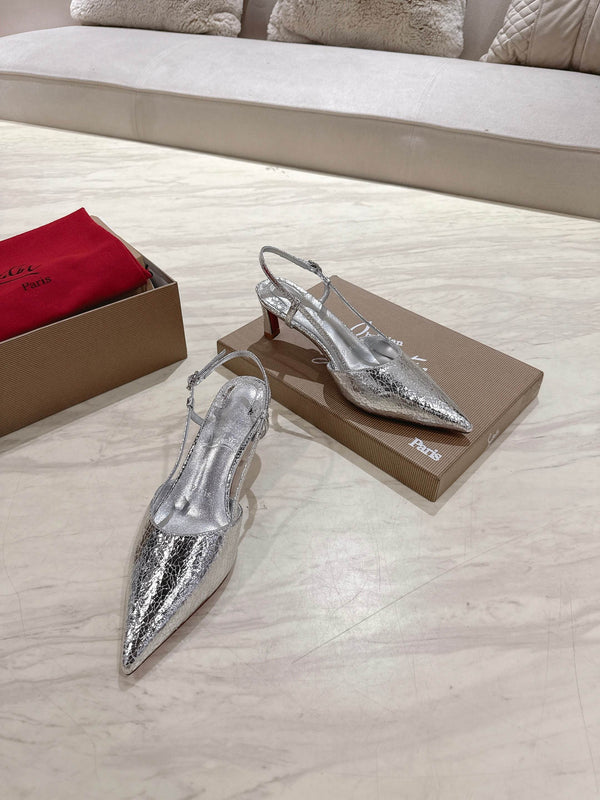 CL 25 Slingback Argento Tessuto Originale 335143