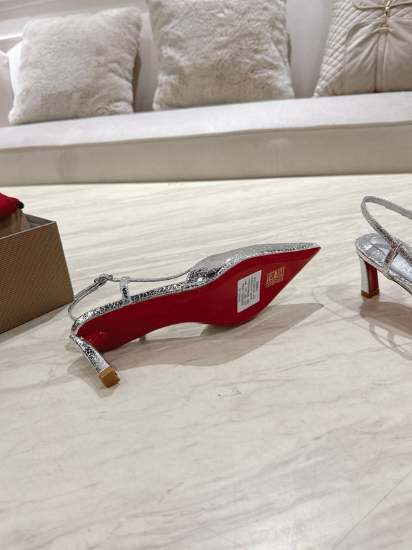 CL 25 Slingback Argento Tessuto Originale 335143