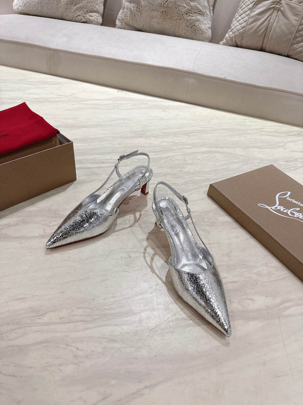 CL 25 Slingback Argento Tessuto Originale 335143