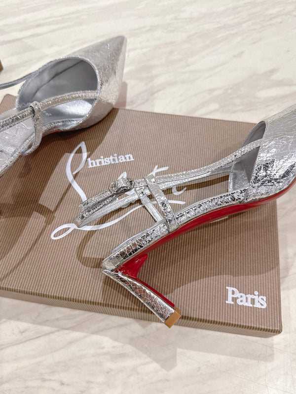 CL 25 Slingback Argento Tessuto Originale 335143