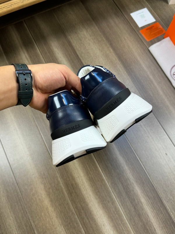 HM PRINTED SNEAKER NAVY TOTEM FABRIC