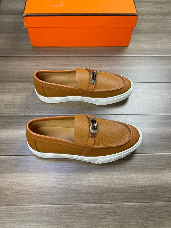 HM GAME SLIP-ON SNEAKER OCHRE CALFSKIN