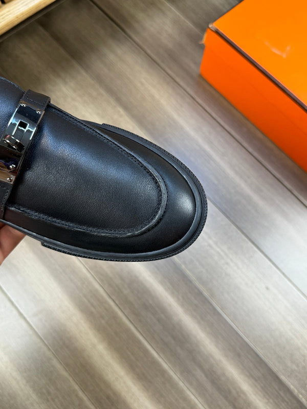 HM GAME SLIP-ON SNEAKER BLACK CALFSKIN