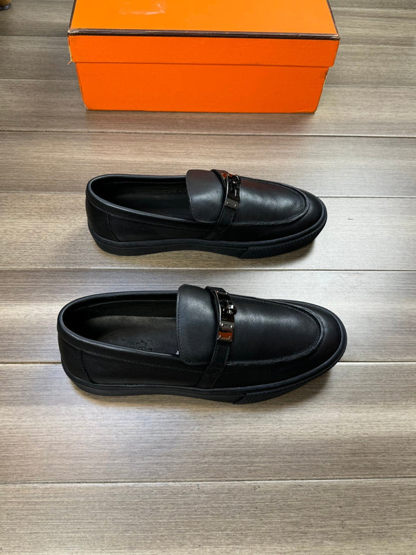 HM GAME SLIP-ON SNEAKER BLACK CALFSKIN