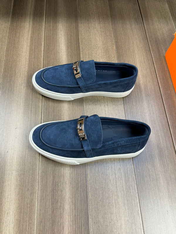 HM GAME SLIP-ON SNEAKER NAVY SUEDE