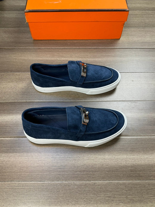 HM GAME SLIP-ON SNEAKER NAVY SUEDE