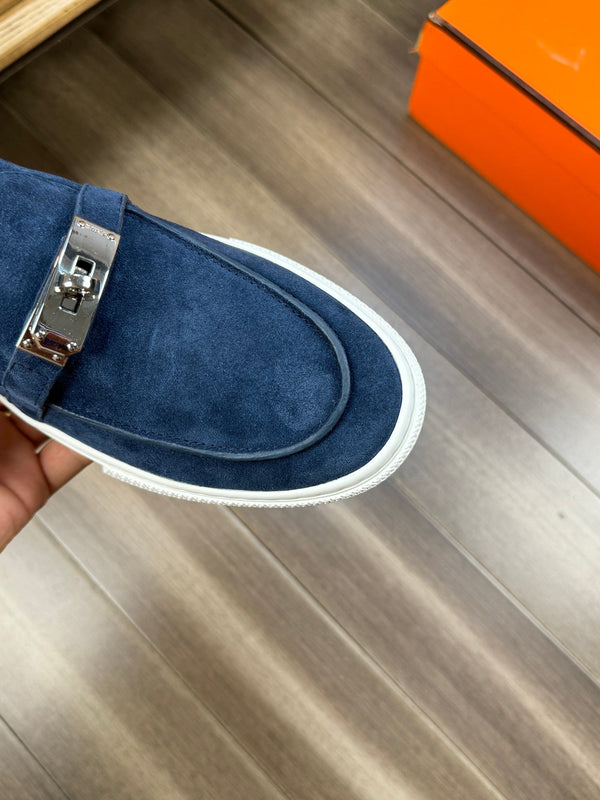 HM GAME SLIP-ON SNEAKER NAVY SUEDE