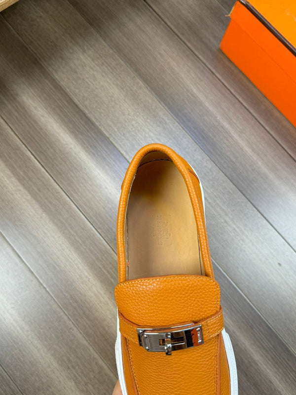 SNEAKER SLIP-ON HM GAME IN PELLE DI VITELLO BRONZO