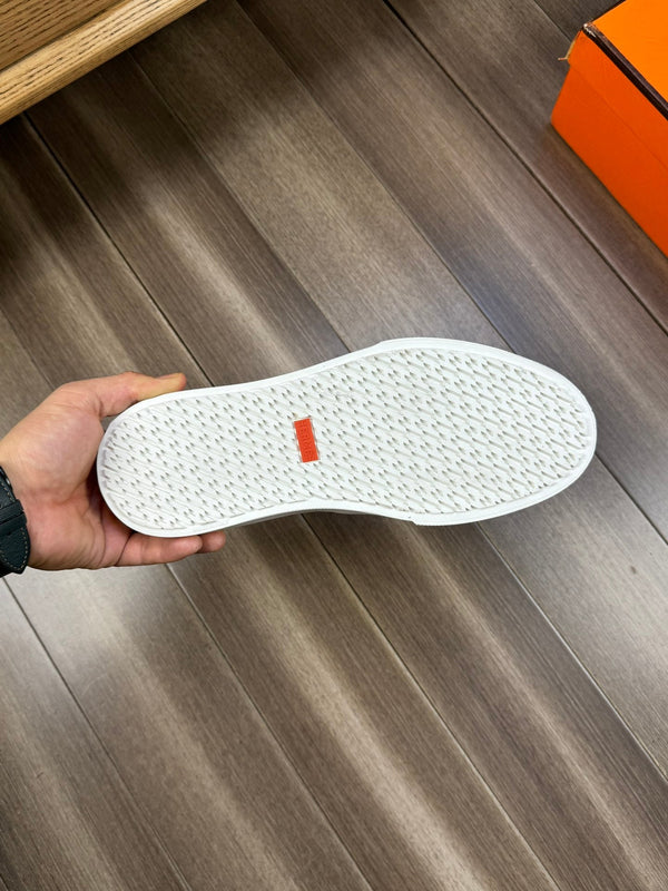 SNEAKER SLIP-ON HM GAME IN PELLE DI VITELLO BRONZO