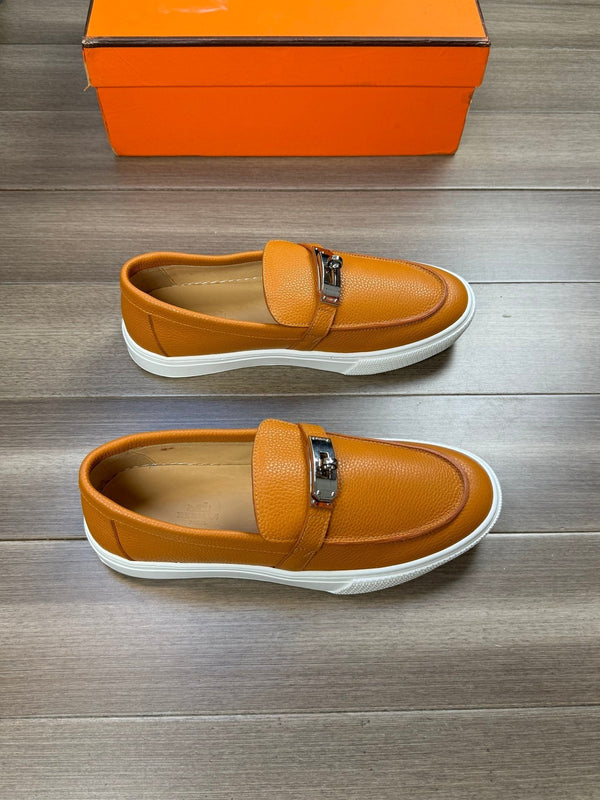 SNEAKER SLIP-ON HM GAME IN PELLE DI VITELLO BRONZO