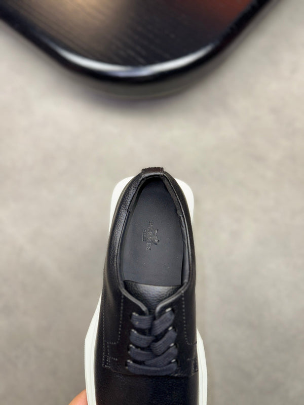 Scarpa Derby Eveil da uomo HM in pelle di vitello martellata nera