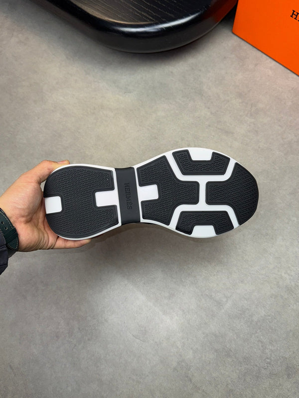 Sneaker da uomo HM in pelle di vitello bianca 581689