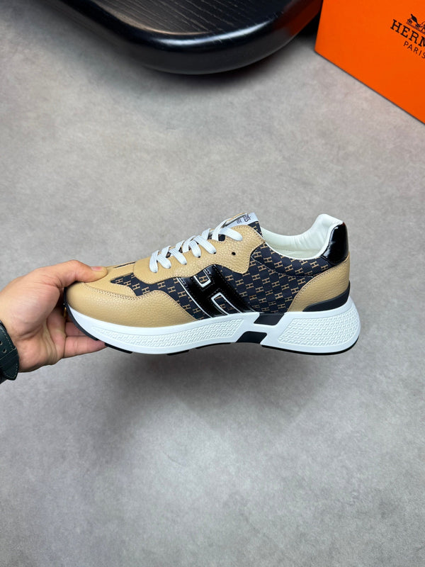 HM Men's Sneaker Beige Calfskin 581697