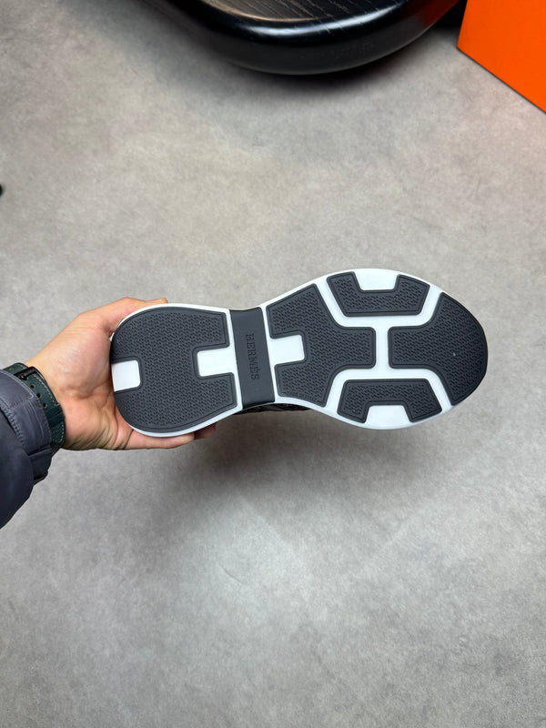 HM Men's Sneaker Black Blue Calfskin 581699