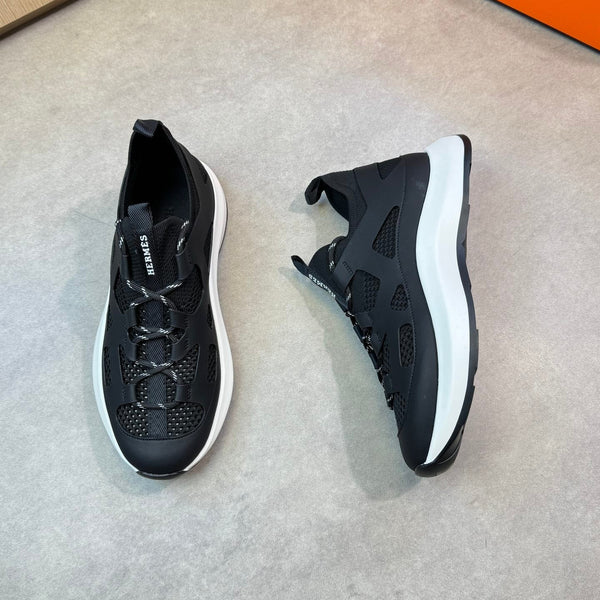 Sneaker Katana da uomo HM in pelle di vitello nera 606123