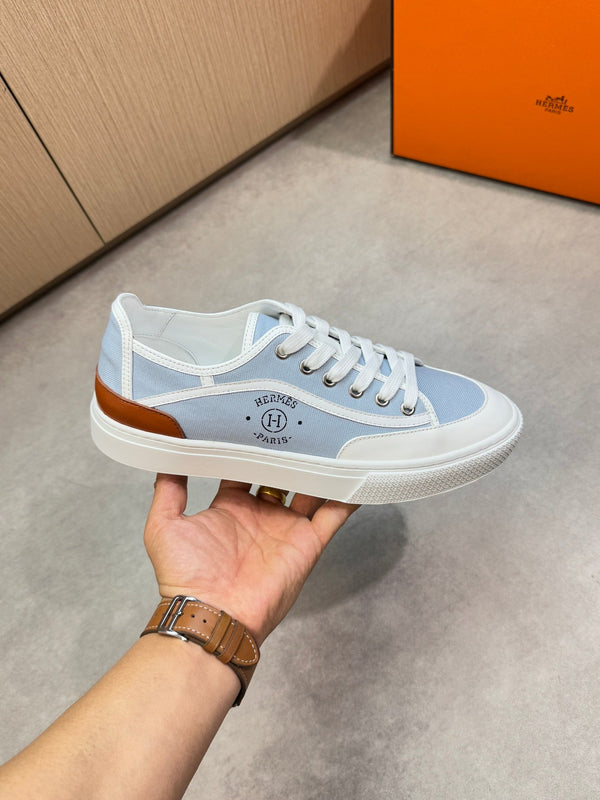 HM Men's Get Sneaker Blue Denim Calfskin 696207