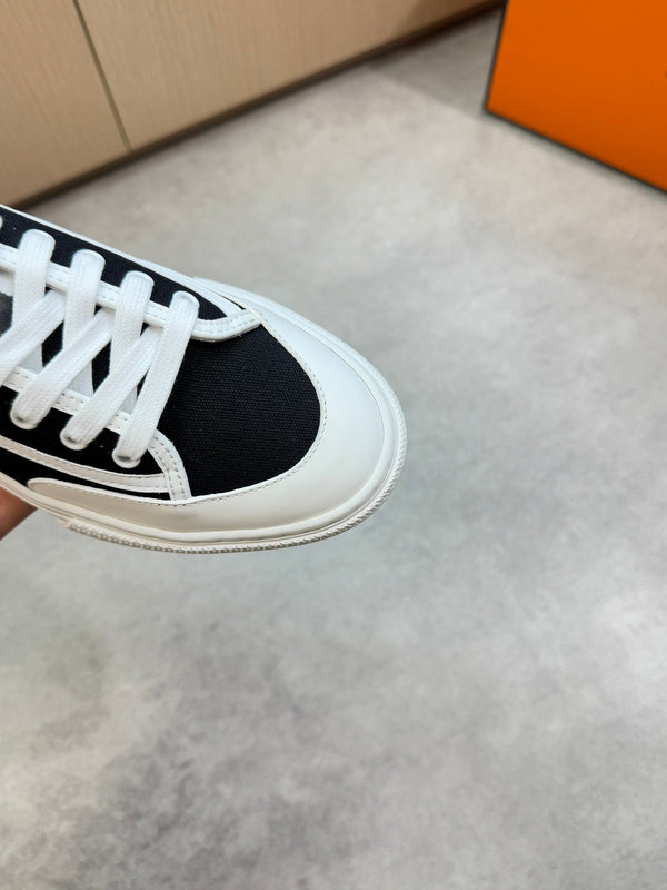 HM Men's Get Sneaker Black Denim Calfskin 696210