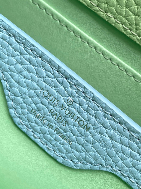 Capucines BB 21cm Bag Green Cowhide 251666