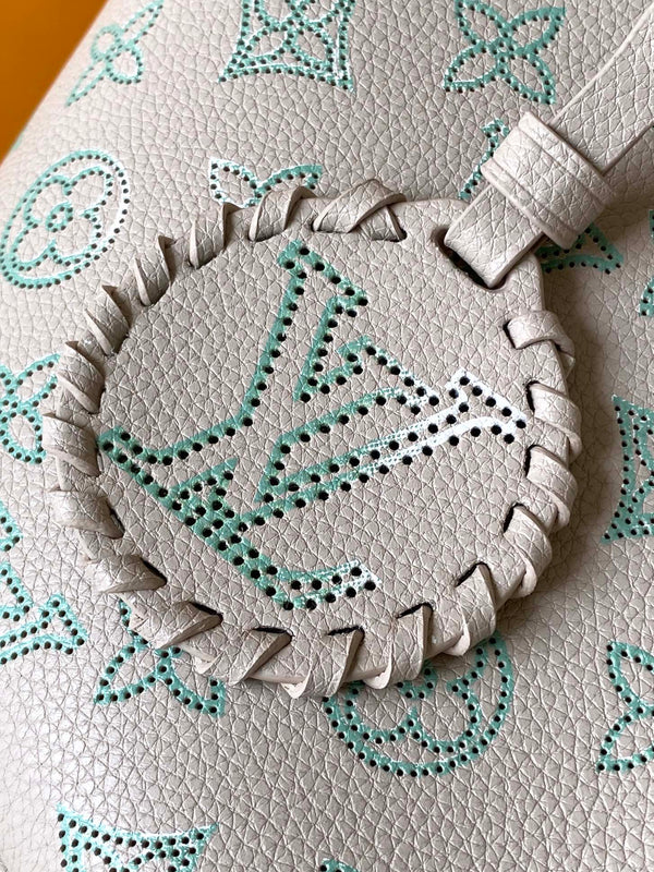 LV Blossom 20cm Bag Beige mix Green Cowhide 251989