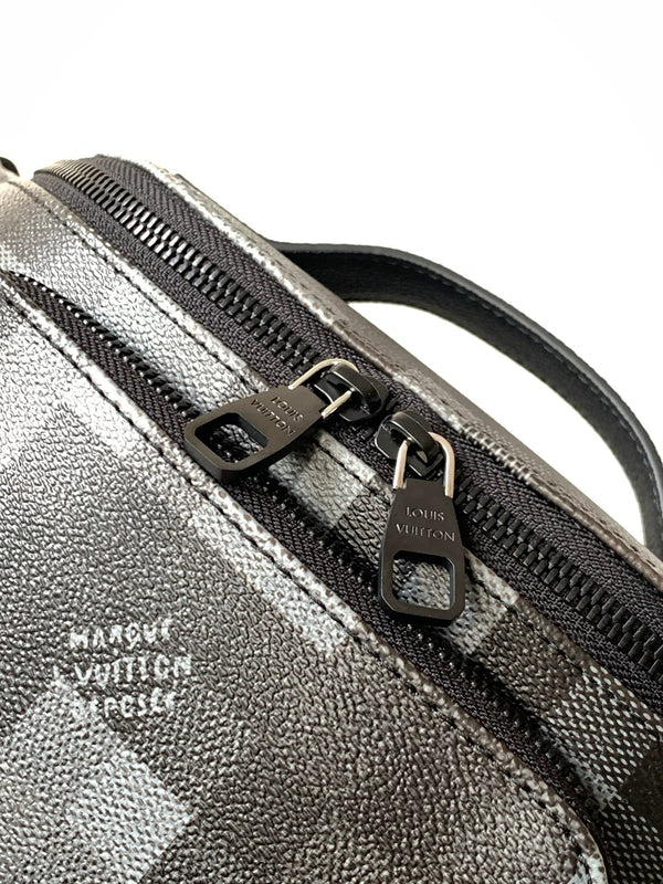 LV M14920 Rush Bumbag Black Damoflage Black Canvas & Cowhide