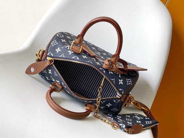 LV Speedy P9 Bandoulière 25cm Monogram Calfskin GHW