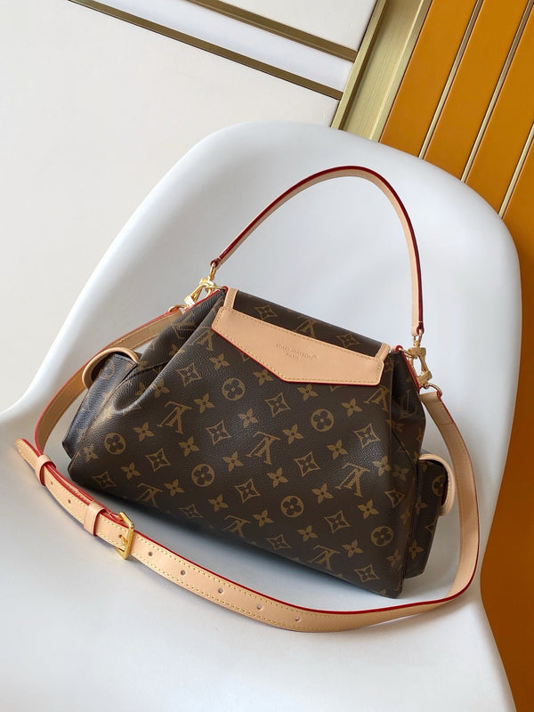 LV M26040 Odyssee MM NM Handbag 36cm Brown Monogram pattern & Canvas