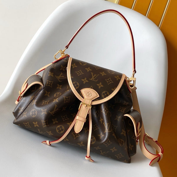 LV M26040 Odyssee MM NM Handbag 36cm Brown Monogram pattern & Canvas