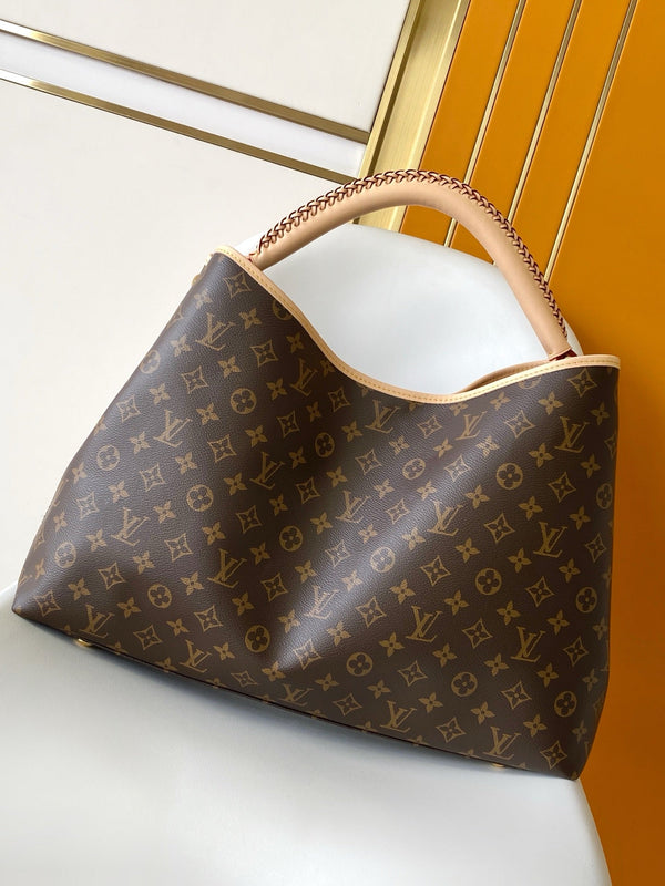 LV Again Handbag 53cm Brown Monogram Canvas & Cowhide