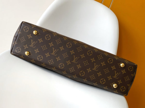 LV Again Handbag 53cm Brown Monogram Canvas & Cowhide