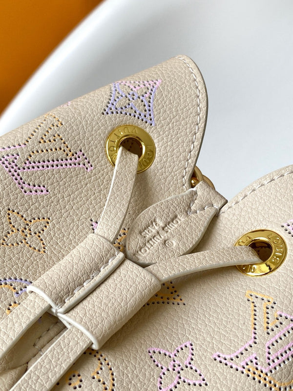 LV M15114 Bella Handbag 19cm Dream Cream Perforated Cowhide GHW