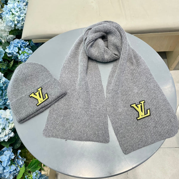 SET SCIARPA E CAPPELLO IN LANA GRIGIO CHIARO 406532