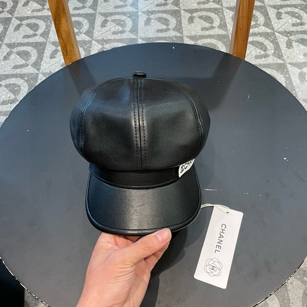 BAKER BOY CAP IN TORTILLA BROWN CALFSKIN 419446