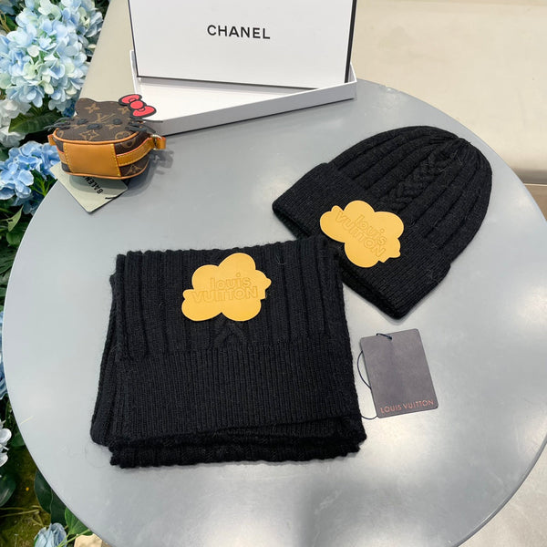 SET SCIARPA E CAPPELLO IN LANA NERA 419147