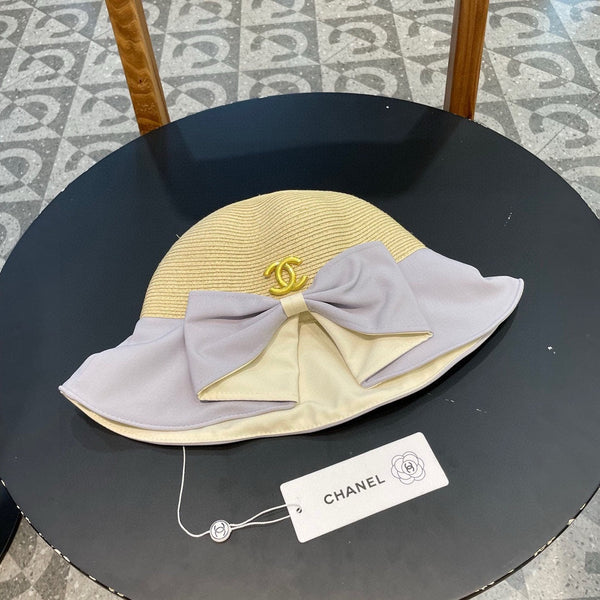 CAPPELLO A SERRAGLIA CON FIOCCO IN RAFIA BEIGE MIX VIOLA CHIARO 426169