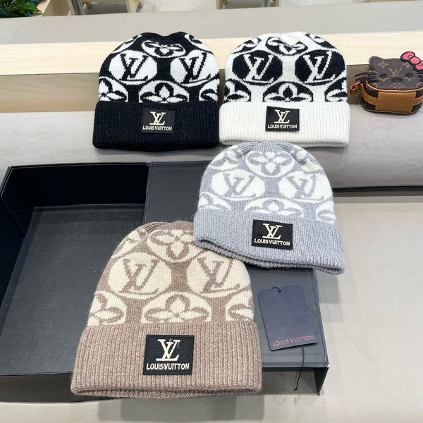 BERRETTO IN MAGLIA GRIGIO CHIARO, LANA BIANCA E PELLICCIA DI CONIGLIO 426242