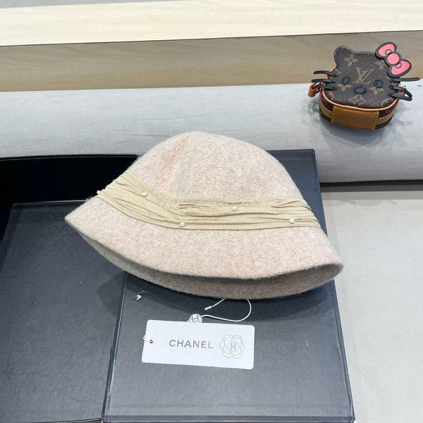 BUCKET HAT IN BISQUE BEIGE WOOL BLEND 426246