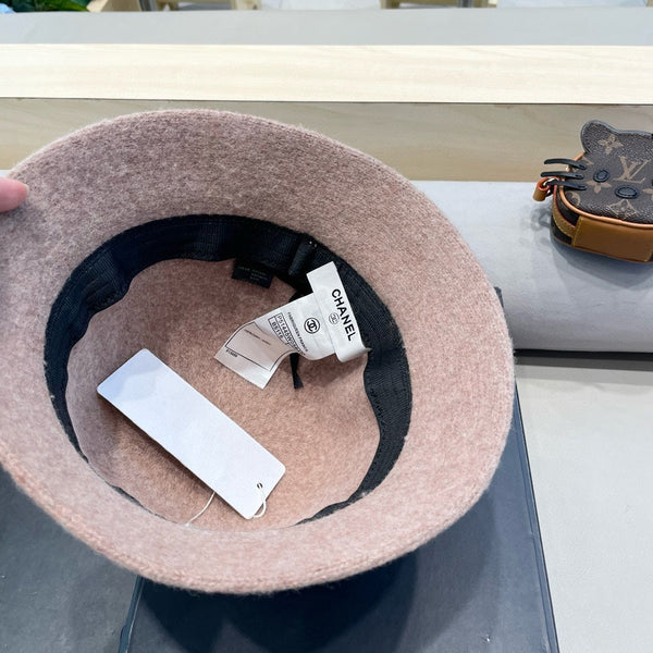 BUCKET HAT IN ROSY BROWN WOOL BLEND 426248
