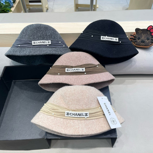 BUCKET HAT IN MOUSE GRAY WOOL BLEND 426249