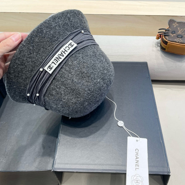 BUCKET HAT IN MOUSE GRAY WOOL BLEND 426249