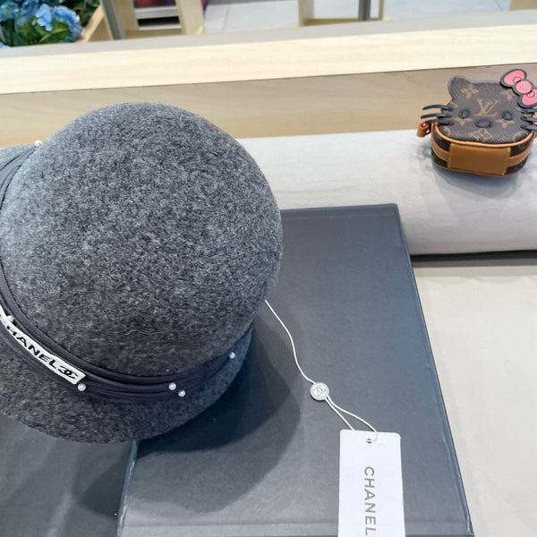 BUCKET HAT IN MOUSE GRAY WOOL BLEND 426249