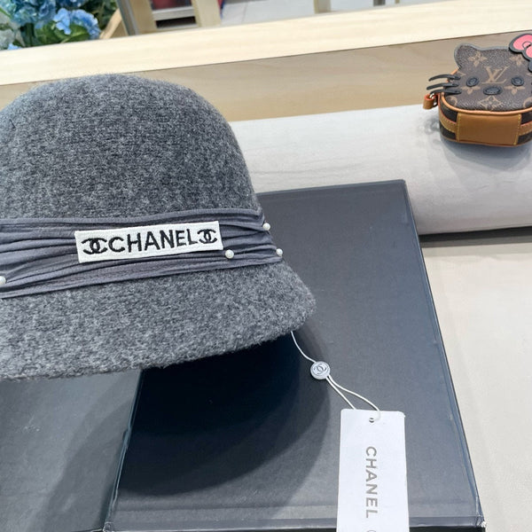 BUCKET HAT IN MOUSE GRAY WOOL BLEND 426249