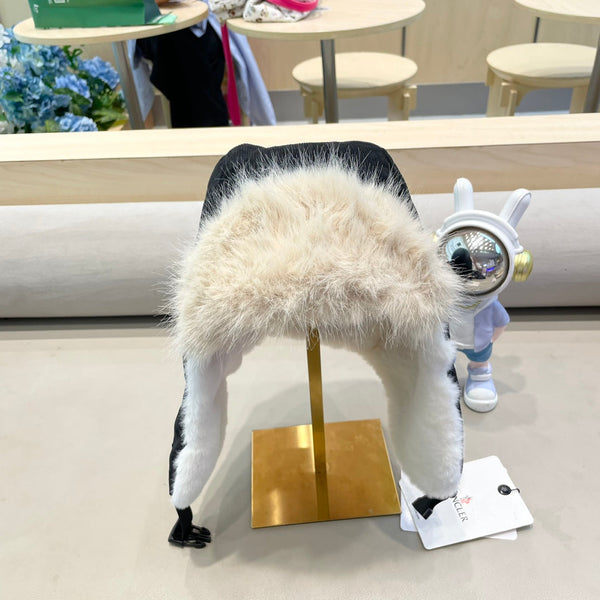 CAPPELLO AVATOR IN VELLUTO A COSTE NERO E FODERA IN PILE 434984