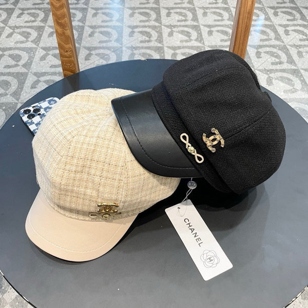 NEWSBOY CAP BLACK 430006