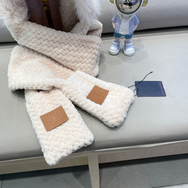 BERRETTO IN LANA BEIGE MANDORLA E PELLICCIA DI AGNELLO 435075