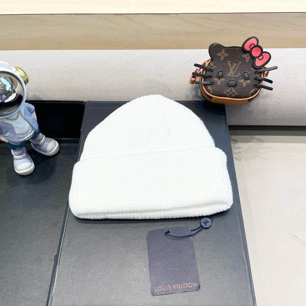 BEANIE HAT IN WHITE WOOL 435029